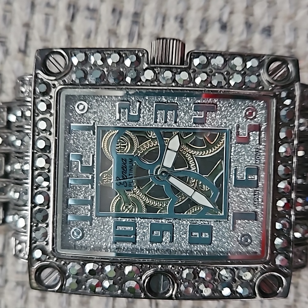 Women's watch by Geneva gunmetal color - Picture 2 of 4